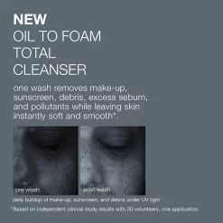Dermalogica Oil To Foam Total Cleanser -Skin Care Store OilToFoamTotalCleanserDermalogicaBeforeAndAfter