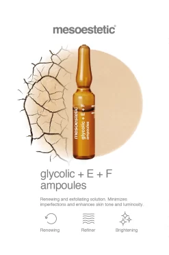Mesoestetic Glycolic + Vitamin E & F Ampoules 10 X 2ml