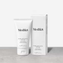 Medik8 Pore Refining Scrub -Skin Care Store PoreRefiningScrub WithCarton GreyBackground 2000x2000 1