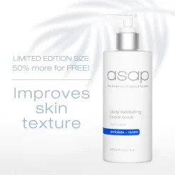Asap Daily Exfoliating Facial Scrub -Skin Care Store asap daily exfoliating facial scrub 300ml by asap
