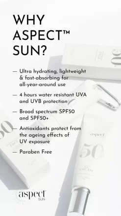 Aspect Sun Hydrating Face SPF 50+ -Skin Care Store aspect sun envirostat face SPF 50 83ddf7d0 dbf3 46a0 b85d 582f897c4887
