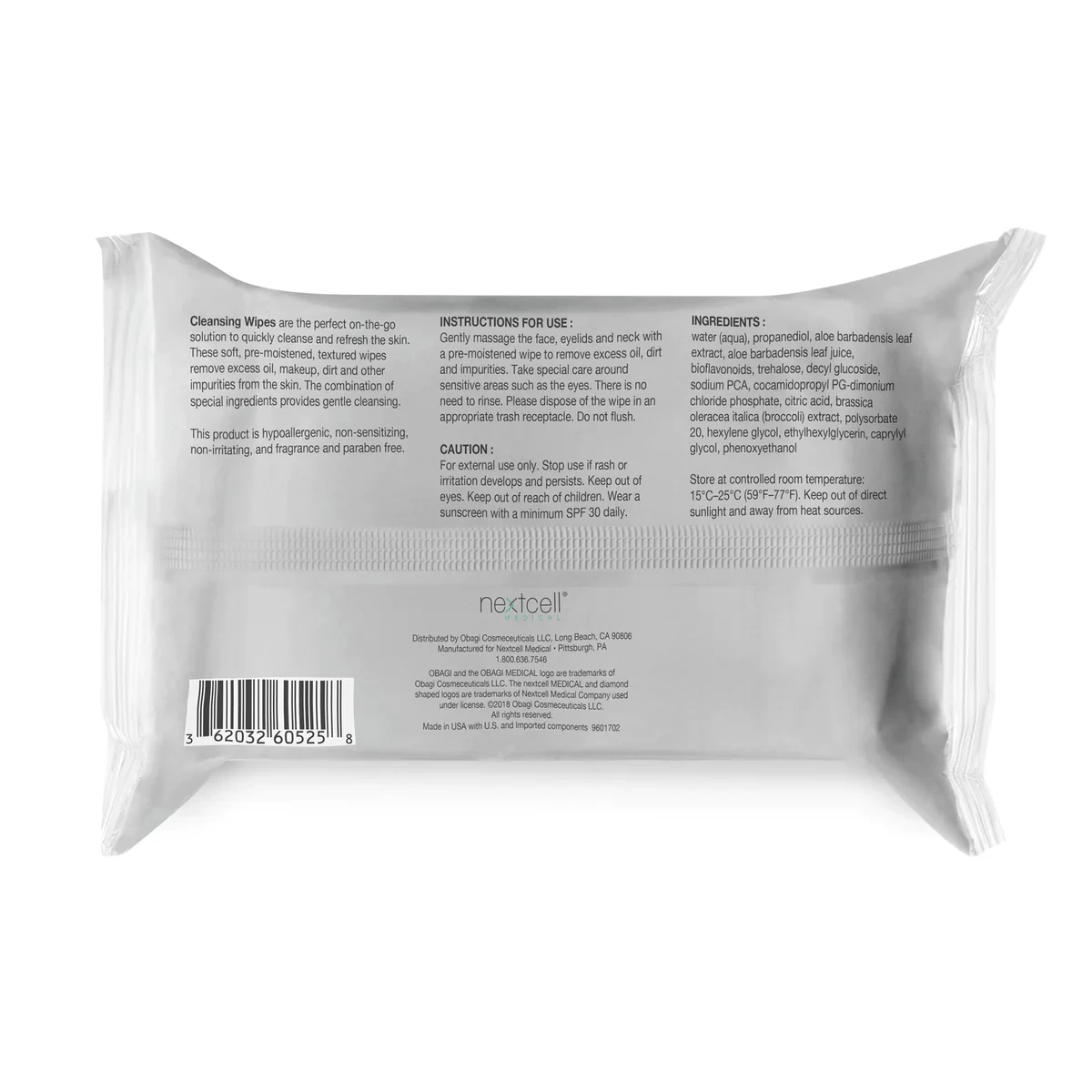 Obagi On The Go Cleansing & Makeup Removing Wipes 6 Obagi On The Go Cleansing & Makeup Removing Wipes - Image 6